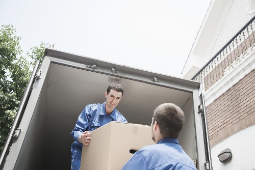 Local moving service vehicle in Camberwell neighborhood